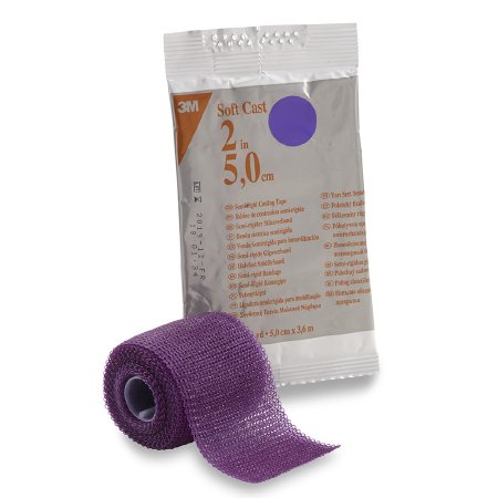3M Scotchcast Soft Cast - Cast Tape 2 Inch X 12 Foot Fiberglass Purple - 82102U