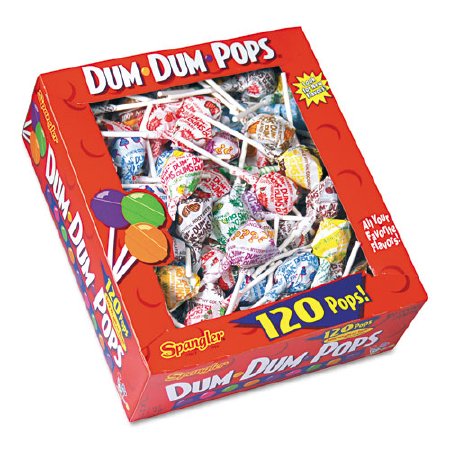 Spangler Candy Company Dum Dums Lollipop Assorted Flavors 120 Per Box - 66