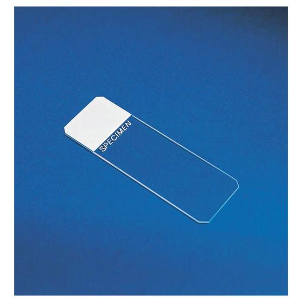 Fisher Scientific Co. Fisherbrand Frosted Microscope Slide 3X1" White With 45D Clipped Corners 144/Pk - 22038100