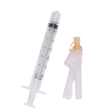 Eclipse - Syringe with Hypodermic Needle 3 mL 25 Gauge 5/8 Inch Regular Wall Hinged Safety Needle - 305781