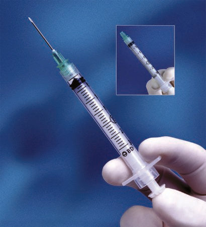 Integra - Syringe with Hypodermic Needle 3 mL 21 Gauge 1 Inch Regular Wall Retractable Safety Needle - 305273