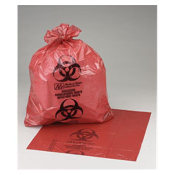 Medical Action Industries Bag Biohazard 41X31" 30Gal Lldpe Red/Black 1-1/2Mil Symbol Autoclavable 250/Case - 117