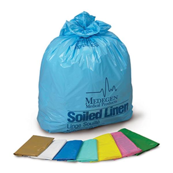 Medegen Medical Products, Bag Laundry/Linen Soiled Linen Blue/Black 40X46" 40-45Gal Hdpe 14Mics 250/Ca - 3056