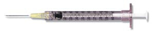 Becton Dickinson BD Syringe Kit 1 mL Convenience Tray Luer Slip Tip Without Safety - 309701