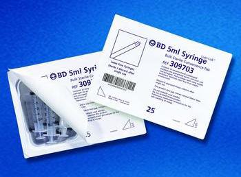 Becton Dickinson BD Syringe Kit 3 mL Convenience Tray Luer Slip Tip Without Safety - 309702