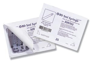 Becton Dickinson BD Luer-Lok Syringe Kit 5 mL Convenience Tray Luer Lock Tip Without Safety - 309703
