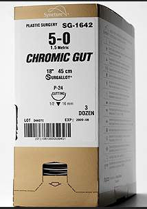 Covidien Suture without Needle Chromic Gut Absorbable Size 4 - 0 60 Inch Suture - G211