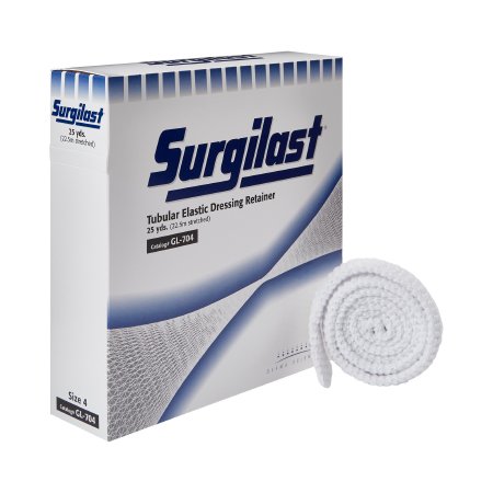Surgilast - Elastic Net Retainer Dressing Tubular Elastic 25 Yard Size 4 White Large Hand / Arm / Leg / Foot NonSterile - GL704