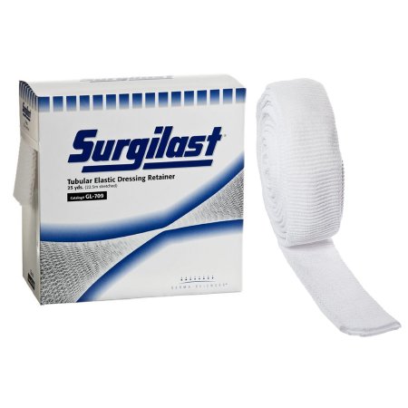 Surgilast - Elastic Net Retainer Dressing Tubular Elastic 25 Yard Size 8 White Medium Chest / Back / Perineum / Axilla NonSterile - GL709