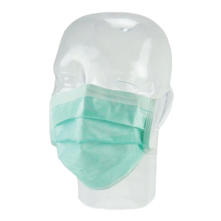 Fog Shield - Surgical Mask Anti-fog Film Pleated Tie Closure One Size Fits Most Green NonSterile ASTM Level 1 Adult - 15211