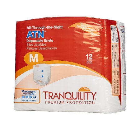 Tranquility ATN - Unisex Adult Incontinence Brief Medium Disposable Heavy Absorbency - 2185