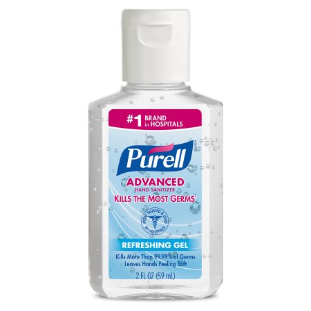 GOJO Purell Hand Sanitizer 2 oz. Ethyl Alcohol Gel Bottle - 9605-24