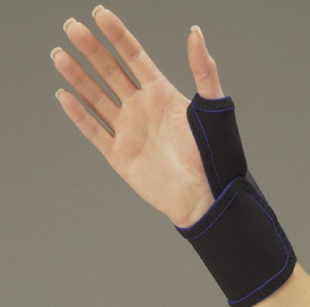 Deroyal Thumb Splint Thermo-Form Small Hook And Loop Closure Right Hand Black - 360SR