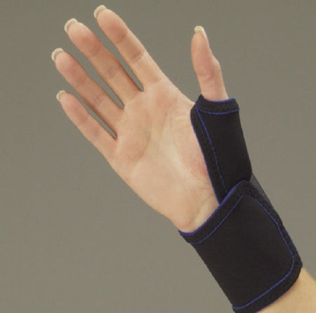 Thermo-Form - Thumb Splint X-Small Hook and Loop Closure Left Hand Black - 360XSL