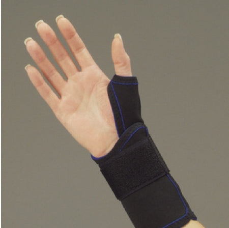 Deroyal Thumb Splint Thermo-Form Small Hook And Loop Closure Left Hand Black - 361SL