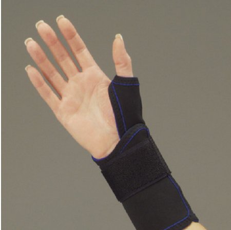 Deroyal Thumb Splint Thermo-Form Small Hook And Loop Closure Right Hand Black - 361SR