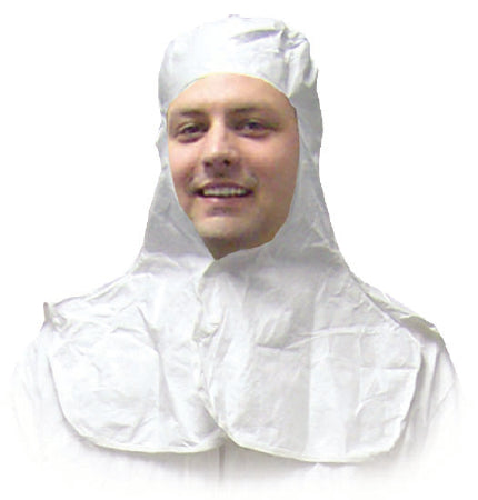 Precept Medical Products Tyvek Protective Hood Large White Snaps - 35 60230L