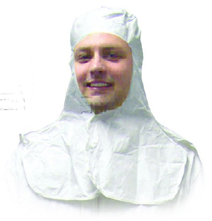 Tyvek - Protective Hood Large White Snap Closure - 35 60230L