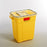 BD - Chemotherapy Waste Container 18-1/2 H X 17-3/4 W X 11-3/4 D Inch 9 Gallon Yellow Base / Clear Lid Vertical Entry Gasketed Sliding Lid - 305604