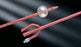Bardex I.C. - Foley Catheter 3-Way Standard Tip 30 cc Balloon 20 Fr. Red Rubber - 1853SI20