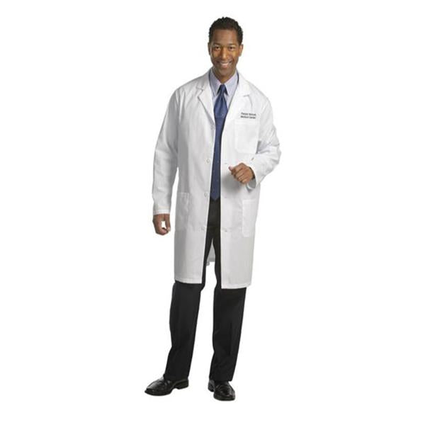 Fashion Seal Lab Coat Staff Length 65% Polyester / 35% Cotton Mens White Size 46 39 In Ea - 490-46