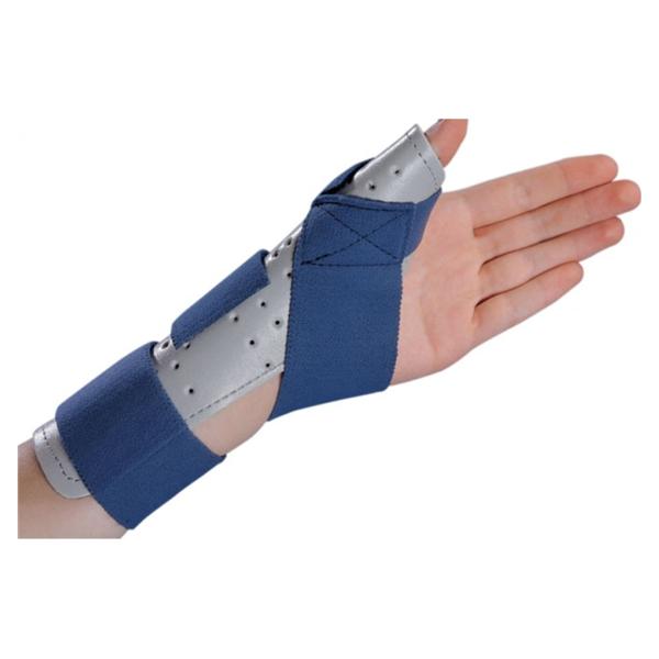 DJO Splint Thumbspica Adult Wrist/Hand Ctn/Fm Blu/Gry Size 9" Large/X-Large Left Ea - 79-87118