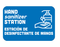 BeSafe Messaging Bilingual Wall Decals - Blue, 6" x 9", Pack of 3