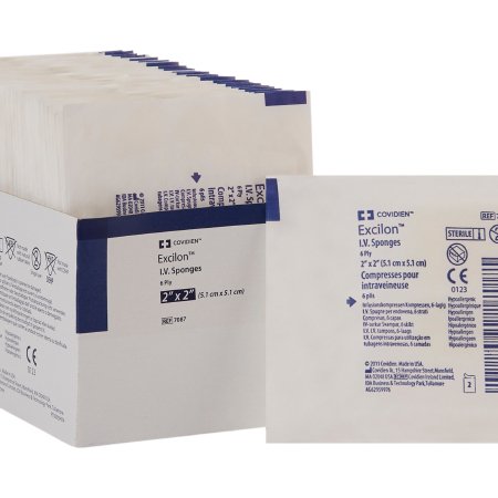 Excilon - I.V. Sponge Nonwoven 2 X 2 Inch Sterile - 7087-