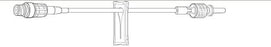 Baxter Extension Set 6 Inch Tubing 1 Port 1 Ml Priming Volume Dehp-Free - 2N8378