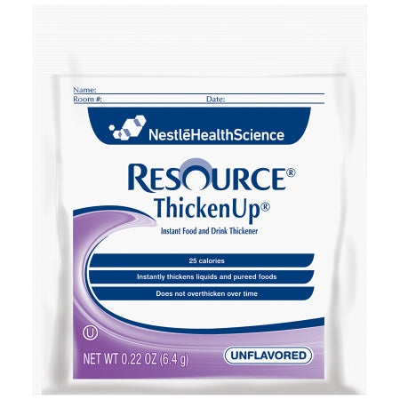 Nestle Healthcare Nutrition Resource Thickenup Food and Beverage Thickener 6.4 Gram Individual Packet Unflavored Powder Consistency Varies By Preparation - 10043900225408
