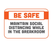 BeSafe Messaging Commercial Wall Decals - Orange & White, 6" x 9", Pack of 3 