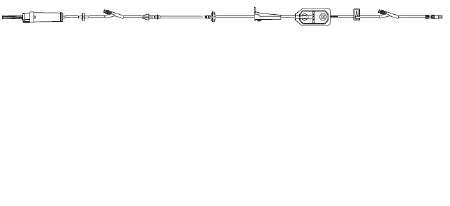 Becton Dickinson Alaris Pump Set 20 Drops / mL Drip Rate 116 Inch Tubing - 2430-0500
