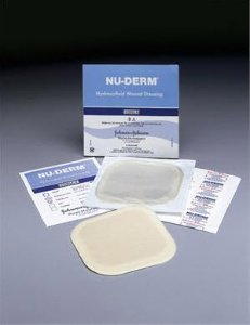 Systagenix Wound Management Nu-Derm Border Hydrocolloid Dressing 6 X 6 Inch Square Sterile - HCB106
