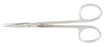 Economy - Iris Scissors 4-1/2 Inch Length Floor Grade Stainless Steel Finger Ring Handle Straight Blade Sharp Tip / Sharp Tip - EG5-304