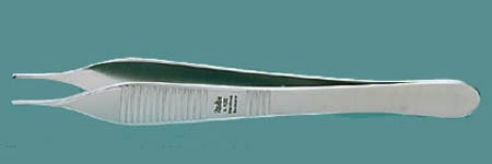 Integra Lifesciences - Tissue Forceps Adson 4-3/4 Inch Length Floor Grade Stainless Steel NonSterile NonLocking Thumb Handle Straight Serrated Tips with 1 X 2 Teeth - EG6-120