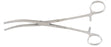 Miltex - Hysterectomy Forceps Pean 9 Inch Length OR Grade German Stainless Steel NonSterile Ratchet Lock Finger Ring Handle Curved Serrated Tip - 30-1805