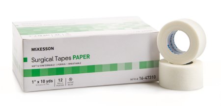 McKesson McKesson Medical Tape Paper 1 Inch X 10 Yard White NonSterile - 16-47310