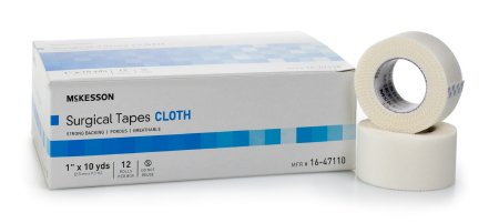 McKesson McKesson Medical Tape Silk-Like Cloth 1 Inch X 10 Yard White NonSterile - 16-47110