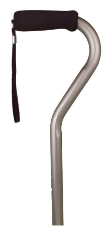 Apex-Carex Healthcare Carex Large Base Quad Cane Aluminum 28 to 37 Inch Height Silver - FGA740C0 0000