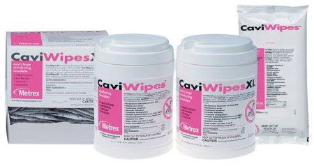Metrex Research CaviWipes Surface Disinfectant Premoistened Wipe 160 Count Canister Disposable Alcohol Scent - 13-1100