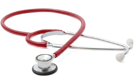 Proscope 675 - Pediatric Stethoscope Red 1-Tube 21 Inch Tube Double-Sided Chestpiece - 675R