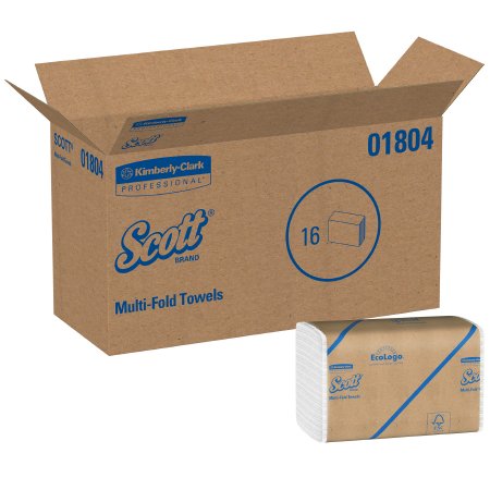 Kimberly Clark Scott Paper Towel Multi-Fold 9-1/4 X 9-1/2 Inch - 1804
