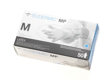 Eudermic MP - Exam Glove Small NonSterile Latex Extended Cuff Length Textured Fingertips Blue Chemo Tested - 485601