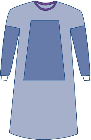 Eclipse - Fabric-Reinforced Surgical Gown with Towel Large Blue Sterile AAMI Level 3 Disposable - Medline - DYNJP2101