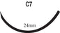 Surgical Specialties LOOK Suture with Needle Absorbable Uncoated Undyed Suture Plain Gut Size 3-0 27 Inch Suture 1-Needle 24 mm Length 3/8 Circle Reverse Cutting Needle - 553B