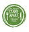 BeSafe Messaging Food Service Floor Decals - Green, 12" x 12", Pack of 6