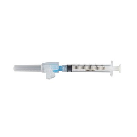 Magellan - Syringe with Hypodermic Needle 3 mL 23 Gauge 1 Inch Regular Wall Sliding Safety Needle - 8881833310