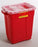 Becton Dickinson Sharps Container 1-Piece 18 H X 7-1/2 W X 10-1/5 D Inch 9 Gallon Red Vertical Entry Lid - 305602