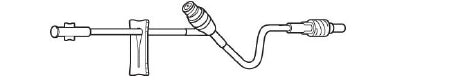 Baxter Extension Set 8 Inch 1 Port 1.4 mL Priming Volume DEHP - 2C8634
