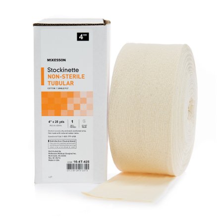 McKesson McKesson Stockinette Tubular 4 Inch X 25 Yard Cotton NonSterile - 16-4T-425
